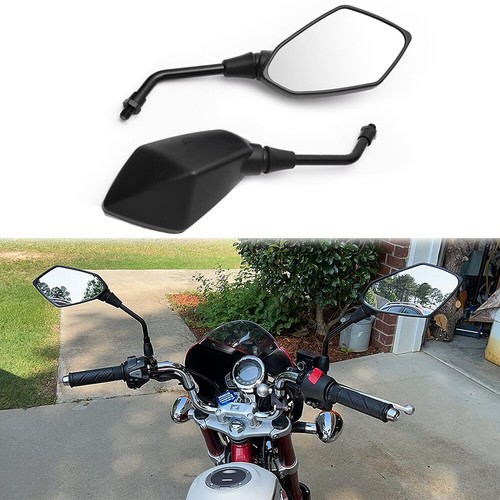 Black motorcycle rear view - 2x,